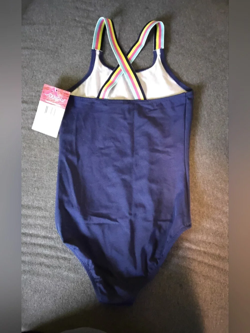 Kanu Surf Maggie Girls Size 10 Navy One Piece Swimsuit NWT
